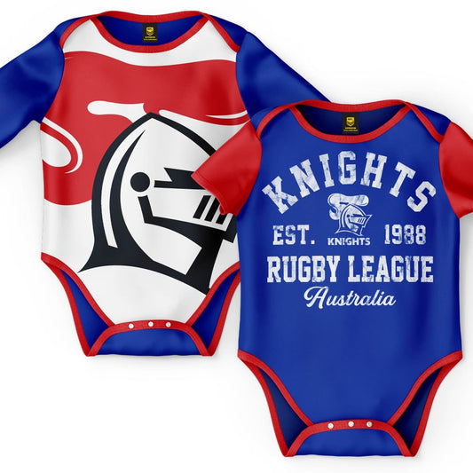 Newcastle Knights NRL Toddler 2pc Bodysuit Gift Set