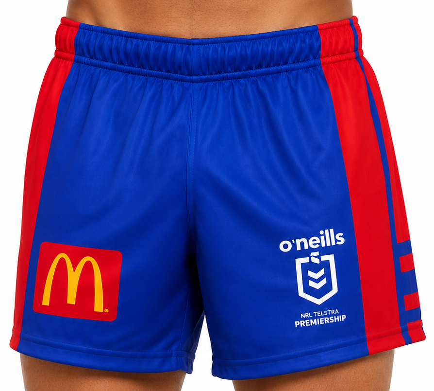 Newcastle Knights NRL Mens Playing Home Shorts