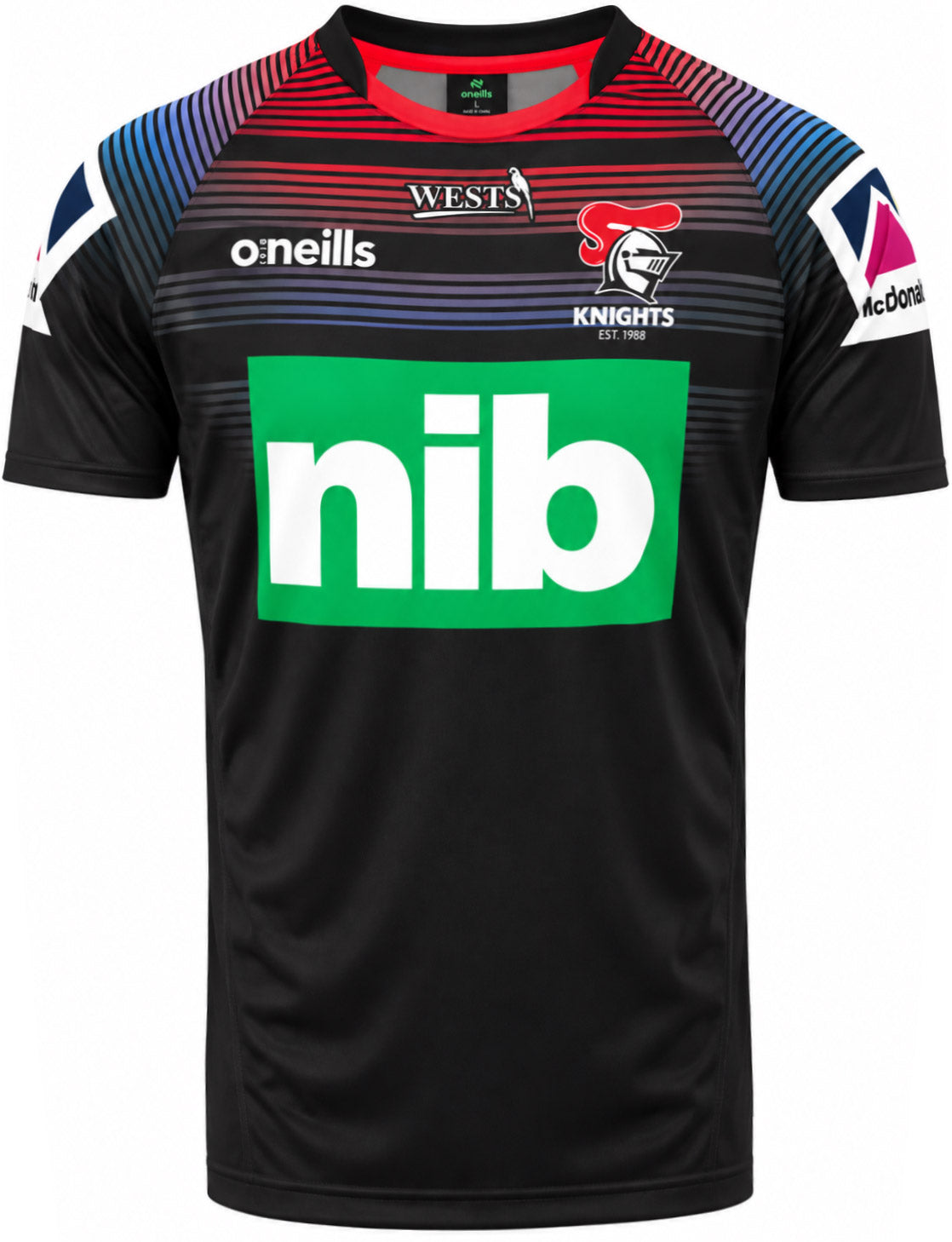 Newcastle Knights NRL Mens Black Coaches Training Shirt