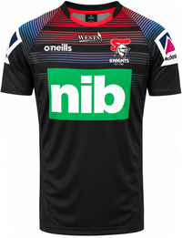 Newcastle Knights NRL Mens Black Coaches Training Shirt