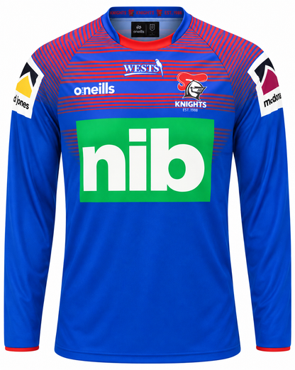Newcastle Knights Mens Long Sleeve Training Shirt