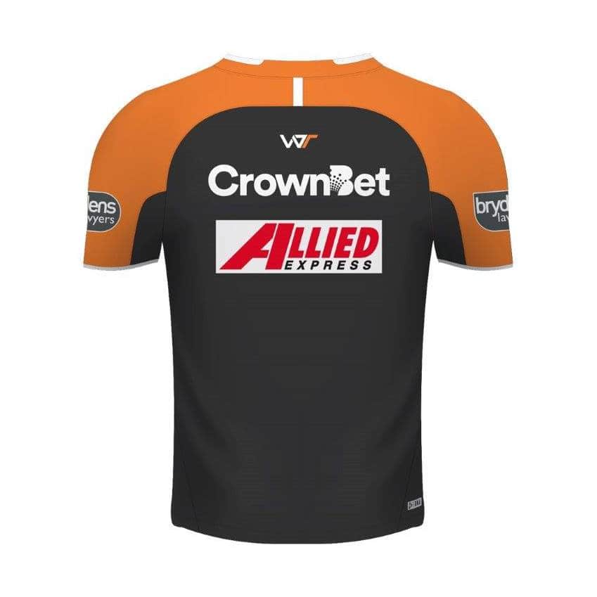 Wests Tigers Black Training Shirt Tee