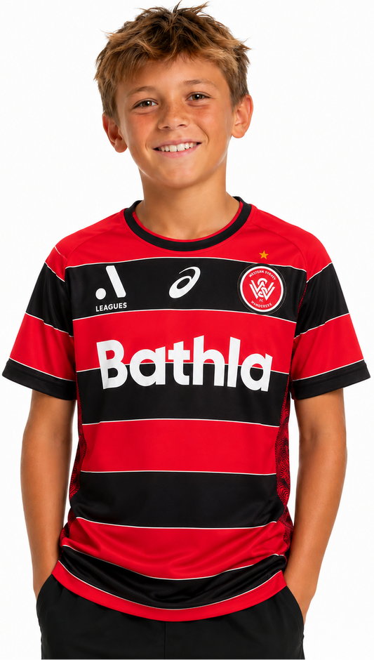 Western Sydney Wanderers 2026 Football Kids Home Jersey