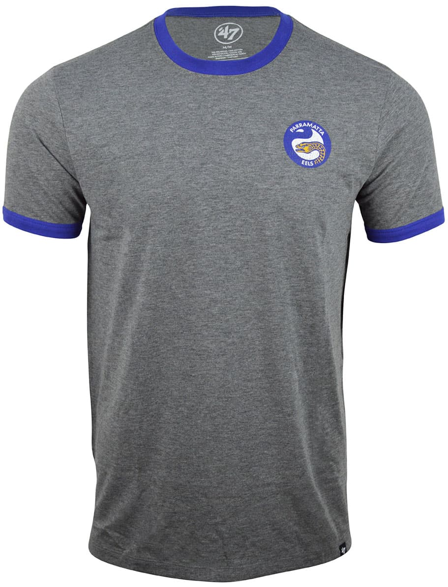 Parramatta Eels NRL Mens 47 Rundown Ringer Tee