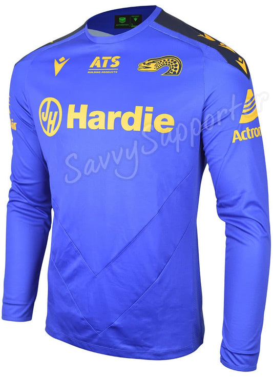 Parramatta Eels 2025 NRL Mens Long Sleeve Training Shirt