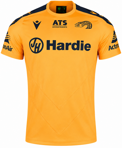 Parramatta Eels 2025 NRL Mens Yellow Training Shirt *Small Fit*