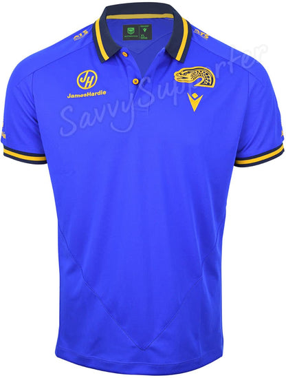 Parramatta Eels 2025 NRL Mens Blue Travel Polo Shirt