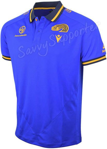 Parramatta Eels 2025 NRL Mens Blue Travel Polo Shirt
