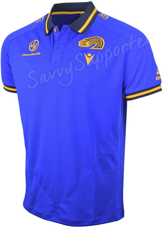 Parramatta Eels 2025 NRL Mens Blue Travel Polo Shirt