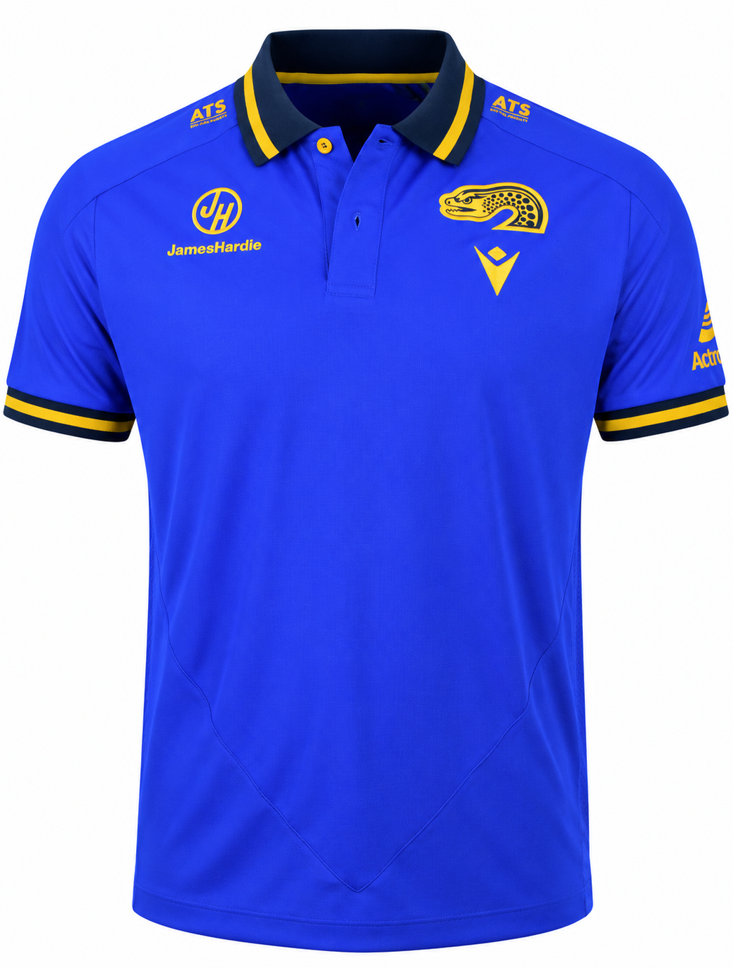 Parramatta Eels 2025 NRL Mens Blue Travel Polo Shirt