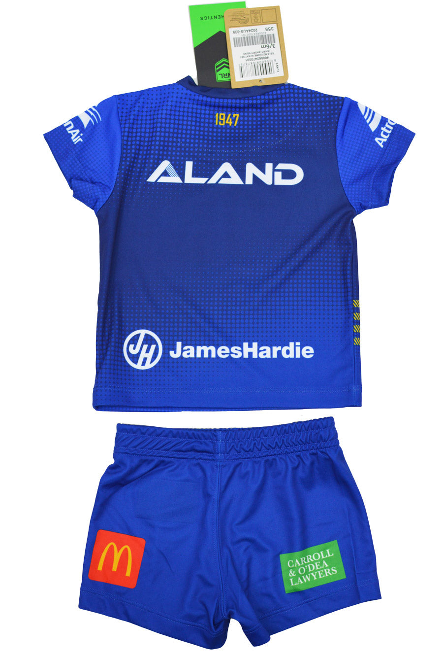 Parramatta Eels 2025 NRL Toddler Home Jersey Set
