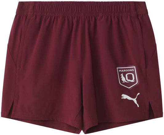 QLD Maroons 2026 State of Origin Kids Training Gym Shorts