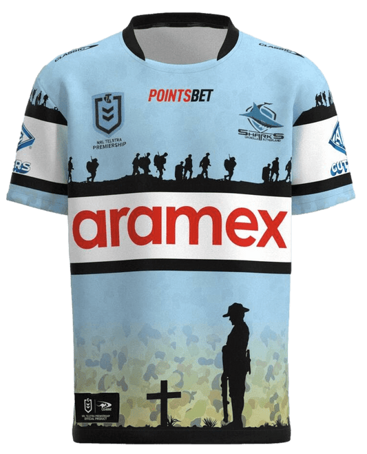 Cronulla Sharks 2023 NRL Mens Anzac Jersey