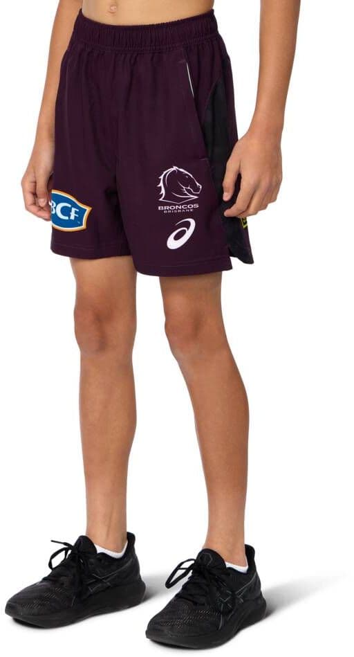 Brisbane Broncos 2025 NRL Kids Training Shorts
