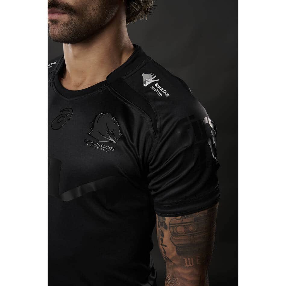 Brisbane Broncos 2025 NRL Ladies Black Dog Charity Jersey