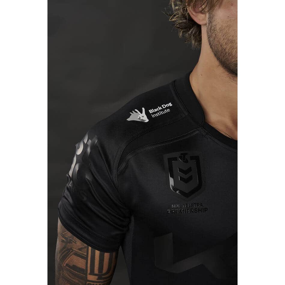 Brisbane Broncos 2025 NRL Ladies Black Dog Charity Jersey