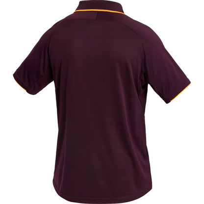Brisbane Broncos 2026 NRL Mens Maroon Training Polo Shirt