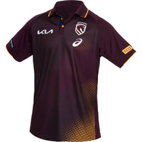 Brisbane Broncos 2026 NRL Mens Maroon Training Polo Shirt