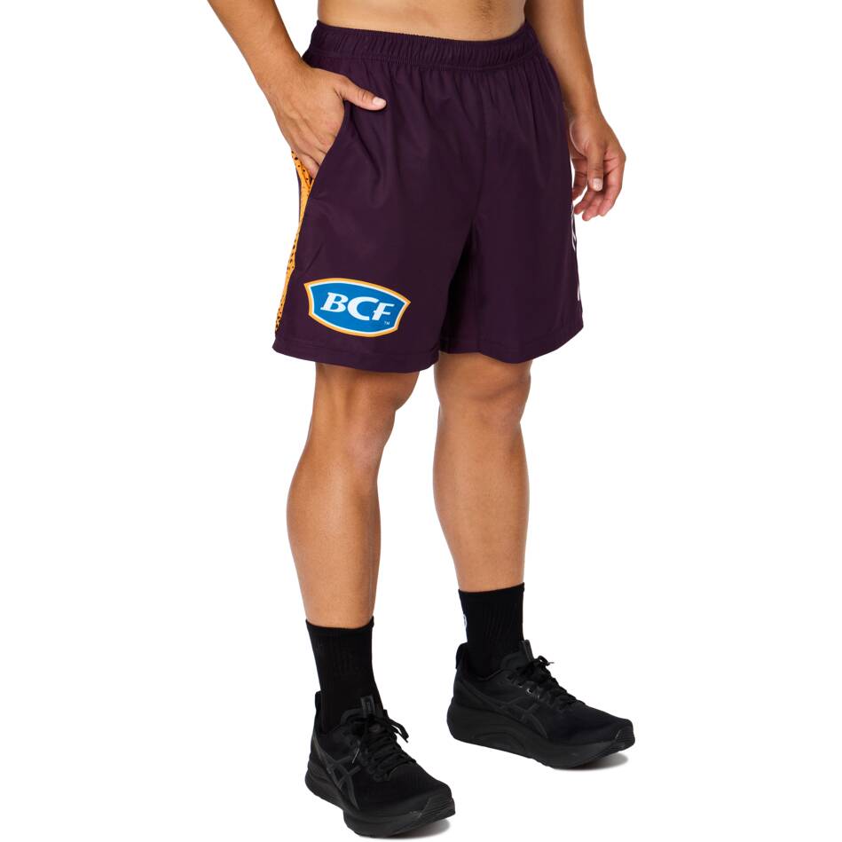 Brisbane Broncos 2026 NRL Kids Training Gym Shorts