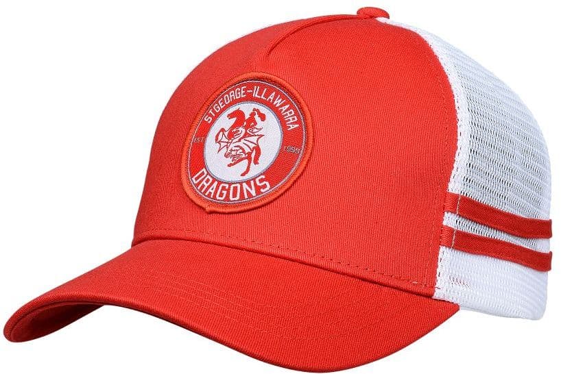 St George Dragons 2025 NRL Stripe Trucker Cap
