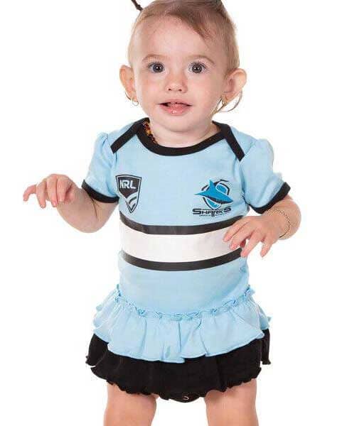 Cronulla Sharks NRL Toddler Girls Footysuit
