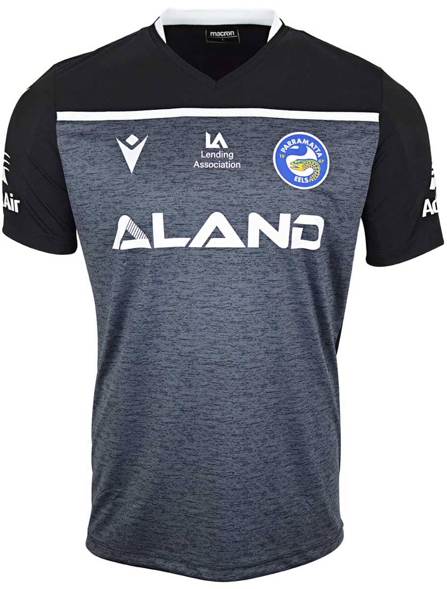 Parramatta Eels NRL Mens Black Staff Training Shirt