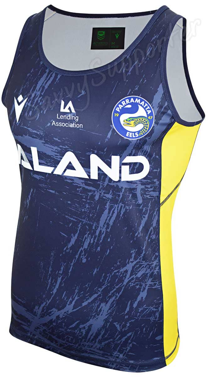 Parramatta Eels NRL Mens Navy Training Singlet
