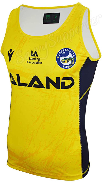 Parramatta Eels NRL Mens Yellow Training Singlet