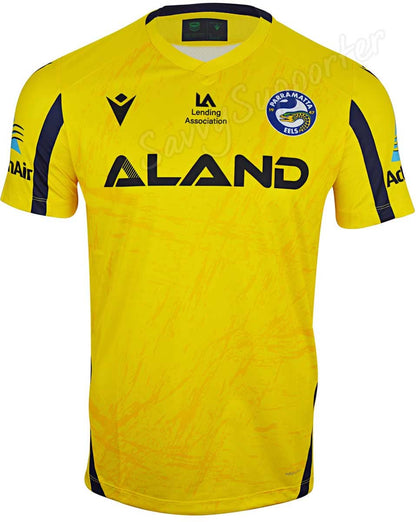 Parramatta Eels NRL Mens Yellow Training Shirt