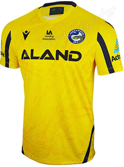 Parramatta Eels NRL Mens Yellow Training Shirt