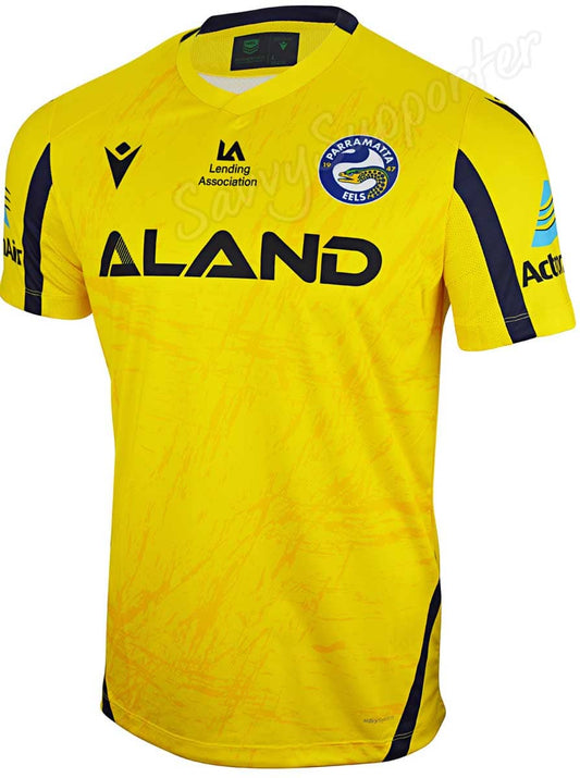 Parramatta Eels NRL Mens Yellow Training Shirt
