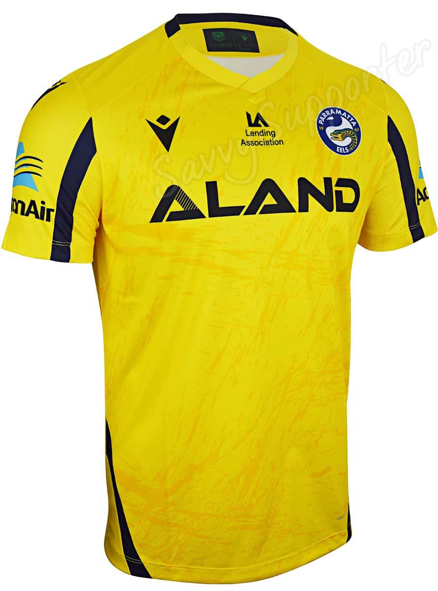 Parramatta Eels NRL Mens Yellow Training Shirt
