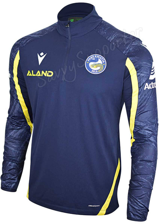 Parramatta Eels NRL Mens 1/4 Zip Top Shirt