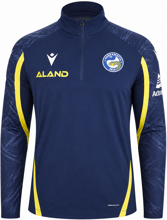 Parramatta Eels NRL Mens 1/4 Zip Training Top Shirt