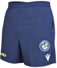 Parramatta Eels NRL Mens Training Shorts Zip Pockets