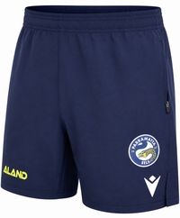 Parramatta Eels NRL Mens Training Gym Shorts Zip Pockets