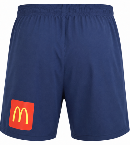 Parramatta Eels NRL Mens Training Gym Shorts Zip Pockets