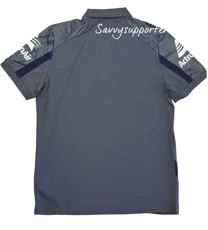 Parramatta Eels NRL Mens Grey Travel Polo Shirt