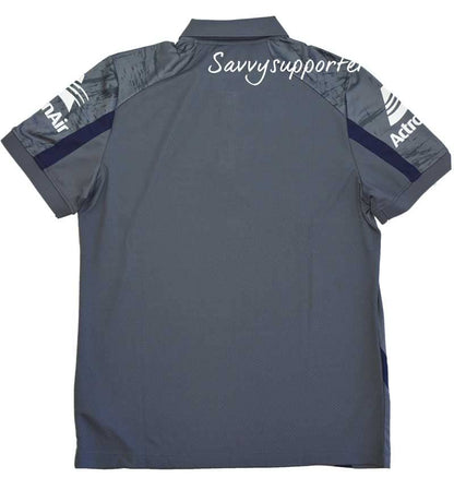 Parramatta Eels NRL Mens Grey Travel Polo Shirt
