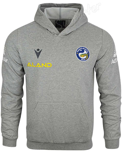 Parramatta Eels NRL Mens Grey Travel Hoody
