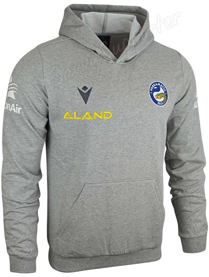Parramatta Eels NRL Mens Grey Travel Hoody