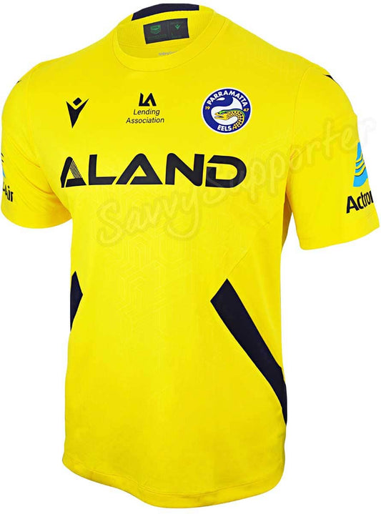 Parramatta Eels 2023 NRL Mens Yellow Training Shirt