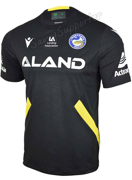 Parramatta Eels 2023 NRL Mens Black Training Shirt
