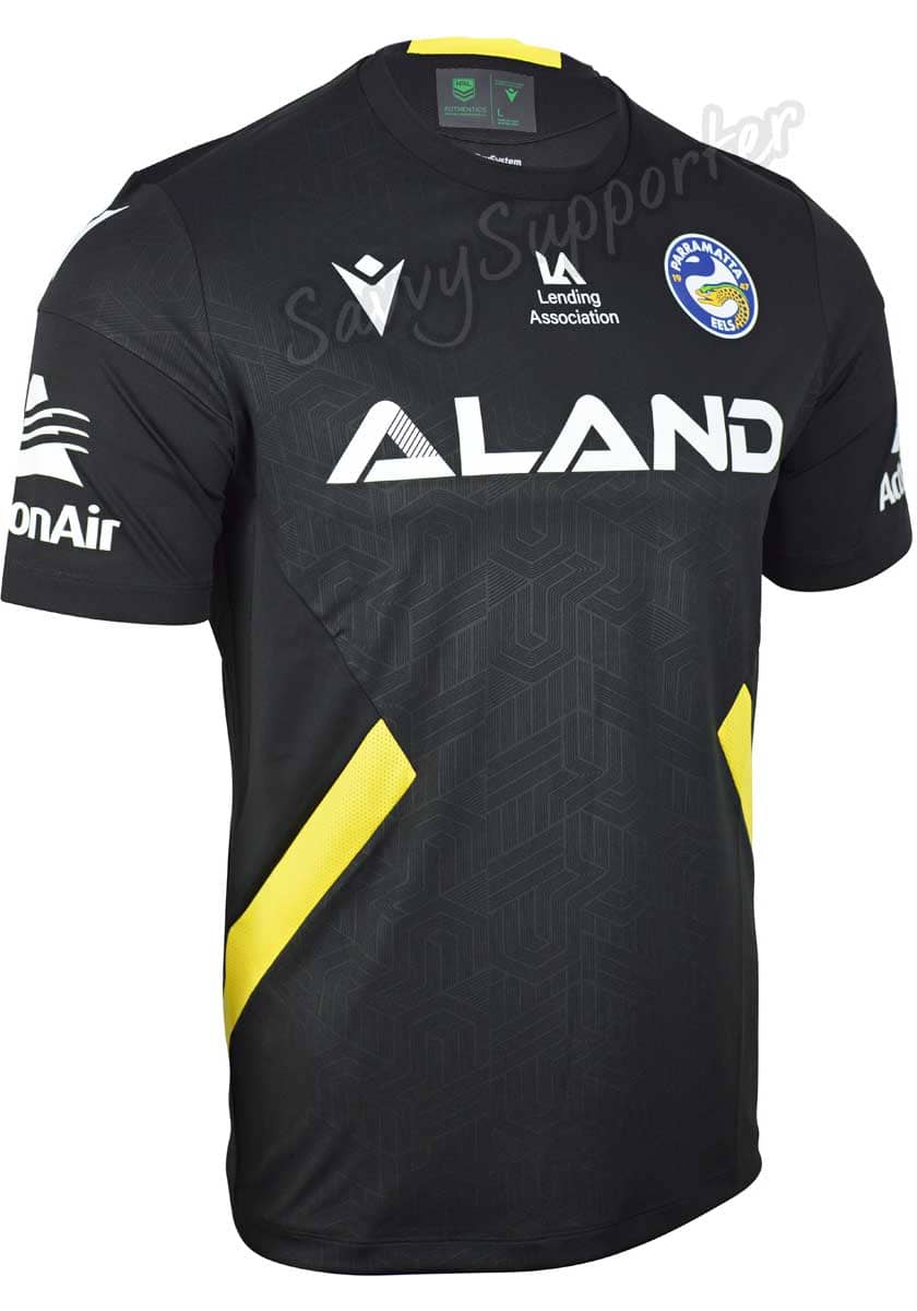 Parramatta Eels 2023 NRL Mens Black Training Shirt