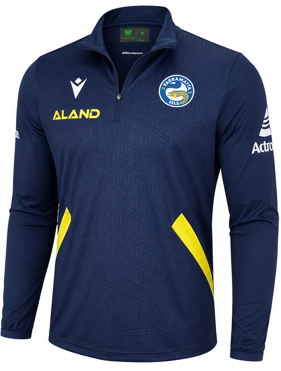 Parramatta Eels NRL Mens 1/4 Zip Training Top