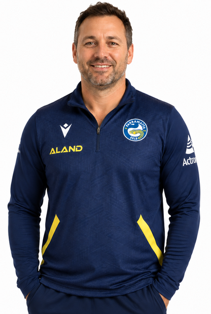Parramatta Eels NRL Mens 1/4 Zip Training Top