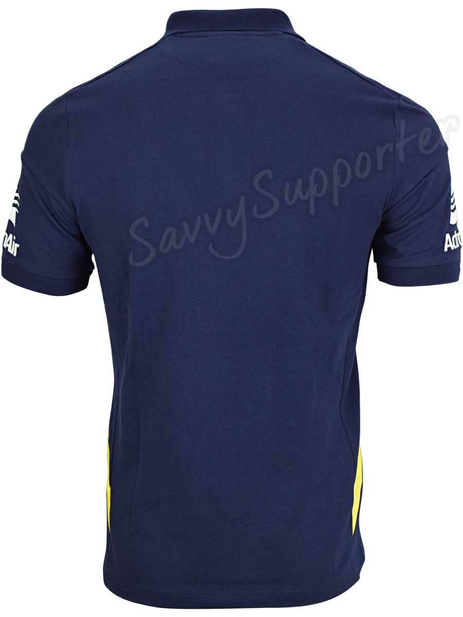 Parramatta Eels 2023 NRL Mens Navy Travel Pique Polo Shirt