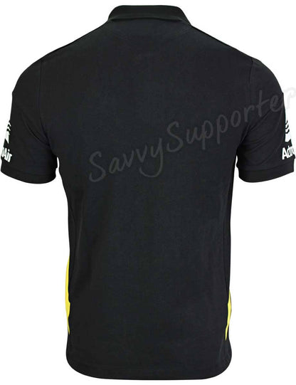 Parramatta Eels 2023 NRL Kids Black Travel Polo Shirt