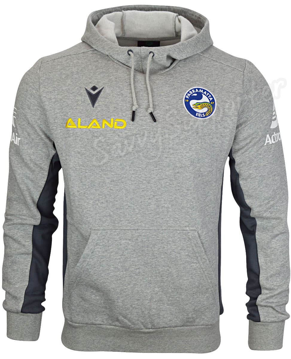 Parramatta Eels 2023 NRL Mens Grey Travel Hoody