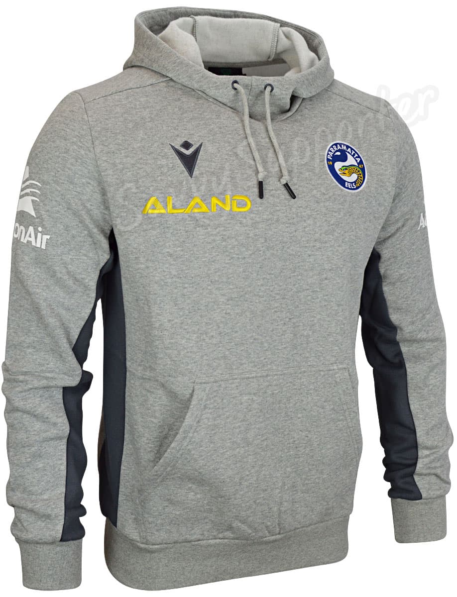 Parramatta Eels 2023 NRL Mens Grey Travel Hoody